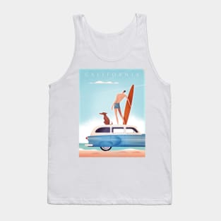 Vintage Travel California Surfing Tank Top